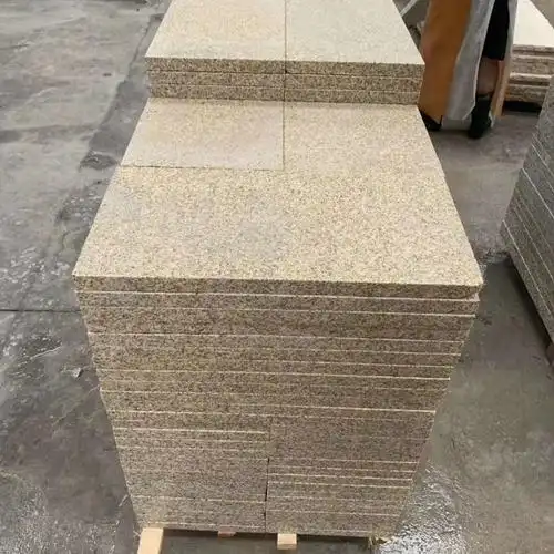 黄金麻石材产地 黄金麻荔枝面 黄金麻花岗岩生产基地现货供应