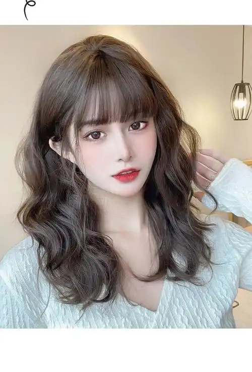 aidahngj羊毛卷假发女自然全头套造型减龄长发锁骨发型假发套花乐集