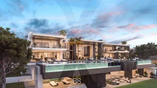 超豪华带庄园的现代风格豪宅,颠覆你对豪宅的认知|别墅|水景|庭院