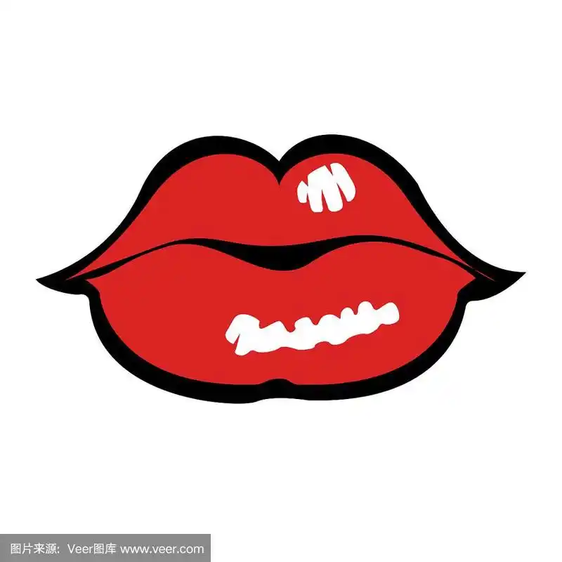 漫画书,嘴唇,绘画插图,美,女人