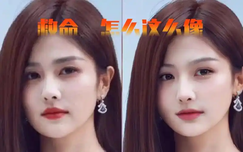 白鹿和李一桐长得像,还真不是瞎说