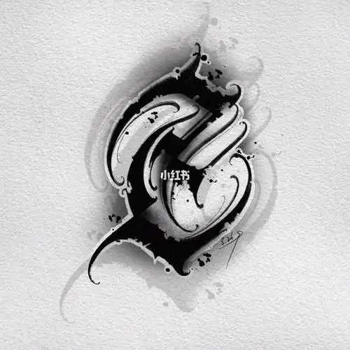 出图 欢迎大家咨询 勿催稿 按顺序出图 感谢05#花体字  #花体字纹身