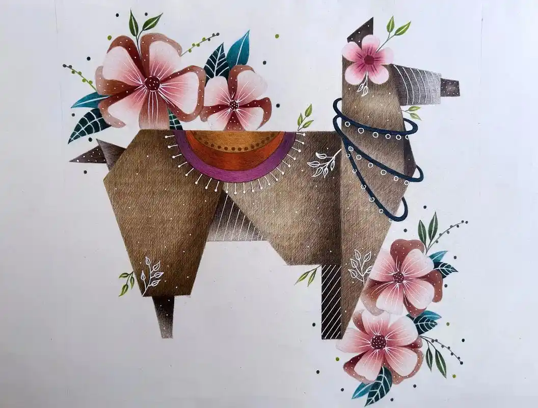 彩铅临摹装饰画