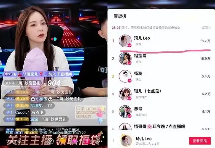 截胡李佳琦薇娅准弟媳琦儿强势上位直播半小时带货榜第一