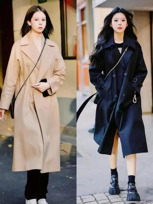 春天穿风衣时尽量不要配丝袜运动鞋其实这样穿会更洋气好看