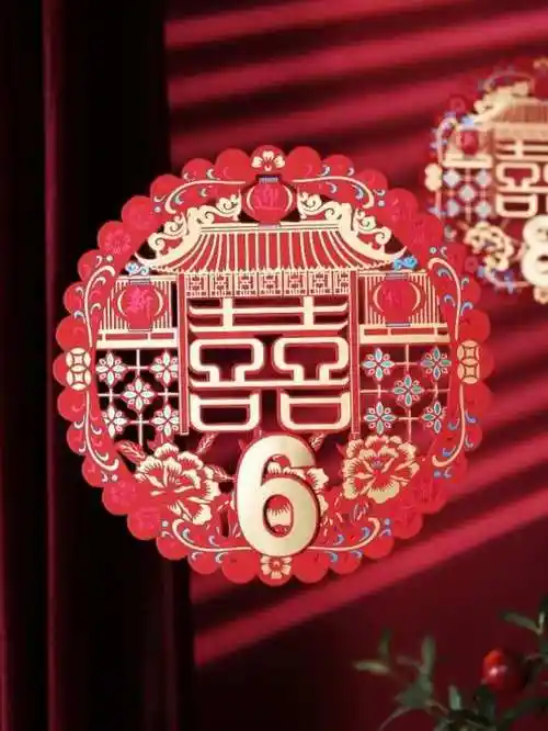 婚车车队装饰用品创意车头拉花婚礼喜事副车迎亲喜字贴纸结婚用品