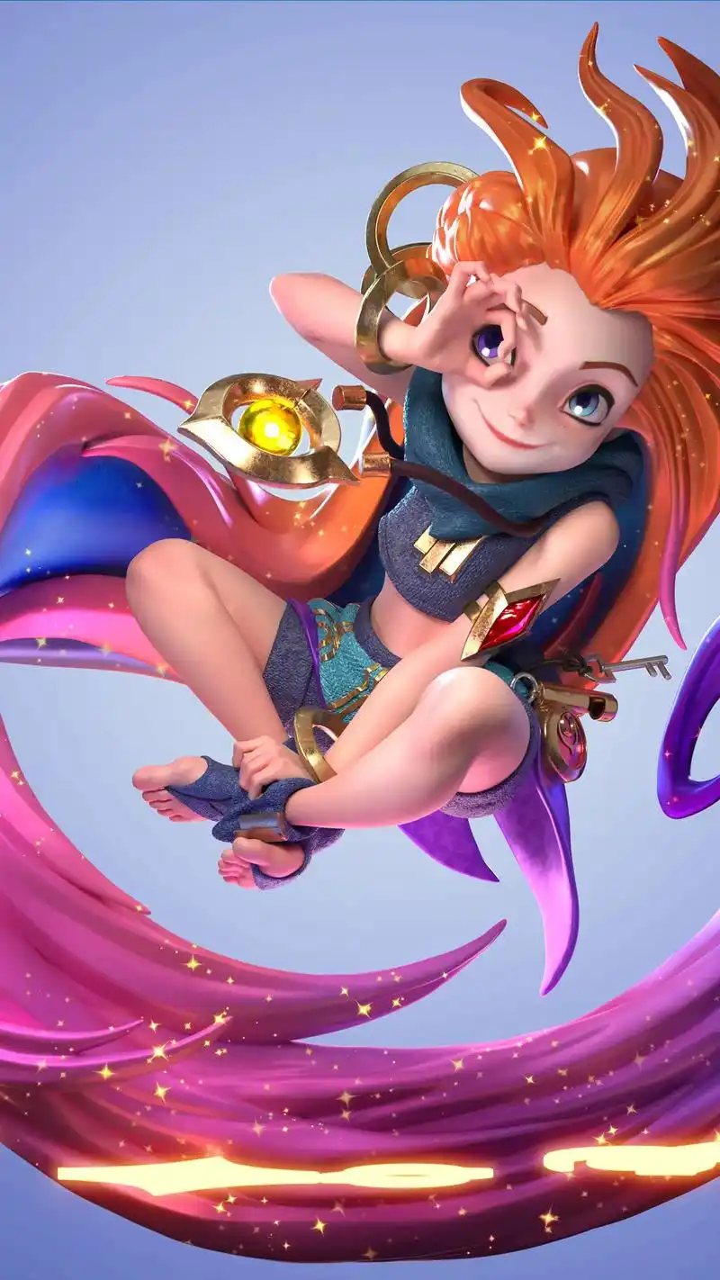 英雄联盟佐伊.来自我们翼次方短期风格班学员作品 #二次元 # - 抖音