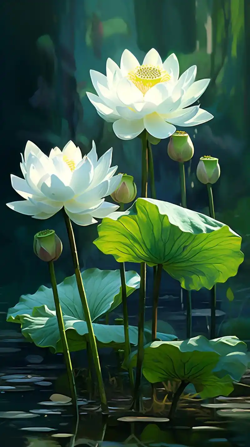 夏日荷花,绝对是三伏天里最美的风景.荷花清香,远远 - 抖音