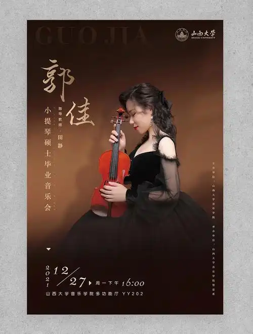 音乐会海报/小提琴
