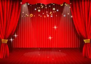 舞台红色节日背景设计_舞台红色节日背景模板_舞台红色节日背景素材