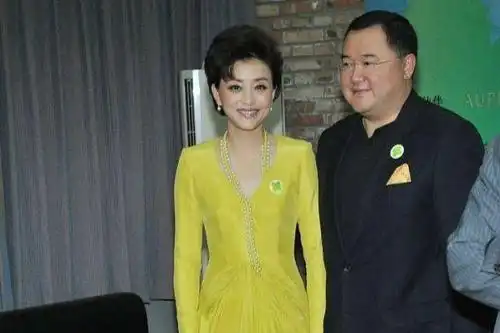 原创 杨澜与老公同框,穿一袭黄色长裙小鸟依人,老公身材发福一脸憨