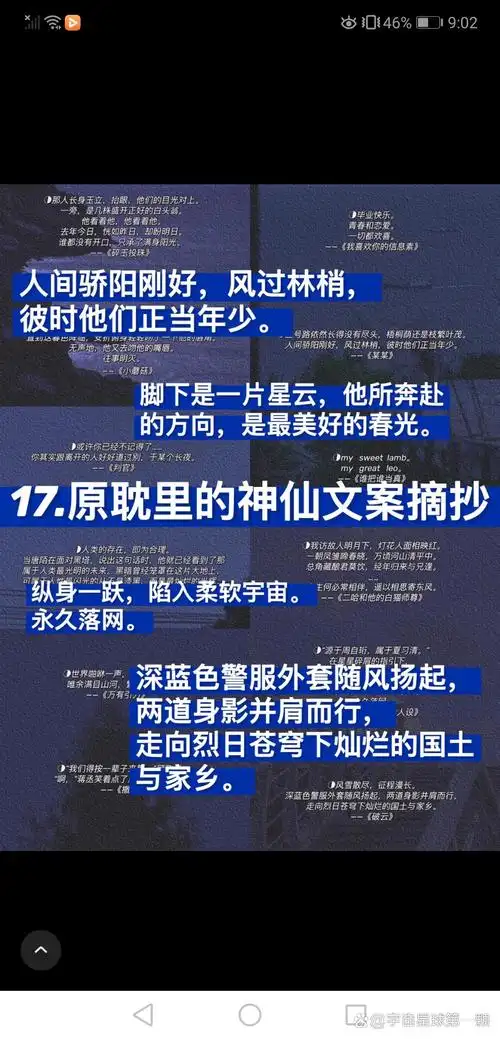 盘子那些原耽里的神仙文案摘抄 "源于周自珩,属于夏习清.