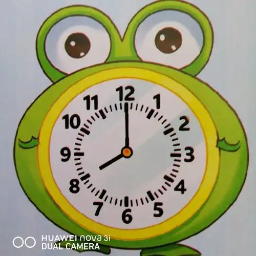 学习认识整点,知道分钟指在12上,时针指在几时就是几点整.