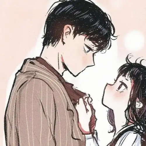 低调不明显的韩系风格情侣头像