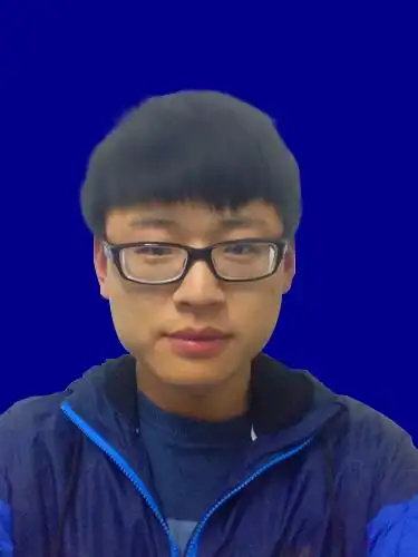 谁能把我照片弄成一寸蓝底的,谢谢各位