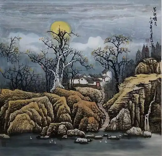 当代实力派画家,胥建设山水画作品欣赏