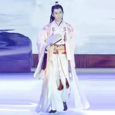 影视装梁山伯与祝英台同款古装男汉服书生服公子服少爷古装演出服