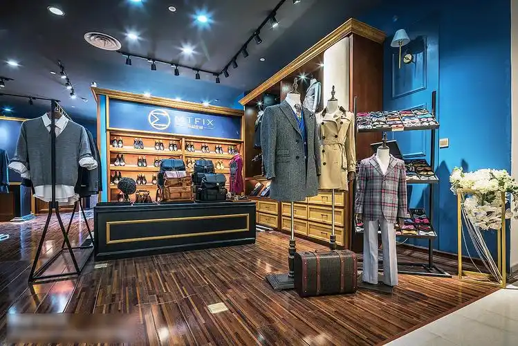 麦梯定制服装男装西装店南京茂业门店装修