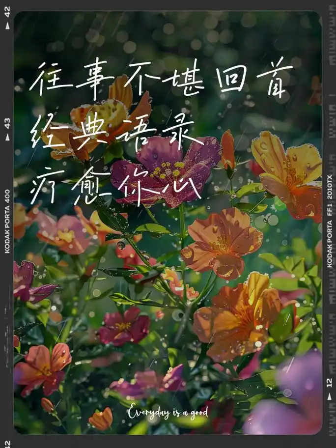 往事不堪回首,经典语录疗愈你心