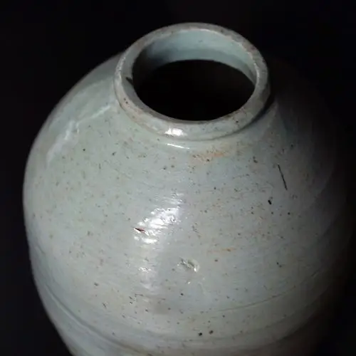 明代 福建邵武青云窑青白釉纺锤瓶 古民窑collect