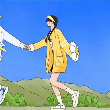 心动卡通情头一对真好看 一眼惊艳的手绘动漫情头合集_情侣头像_美头