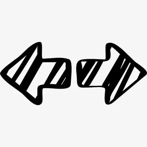 画箭头指向左右两图标