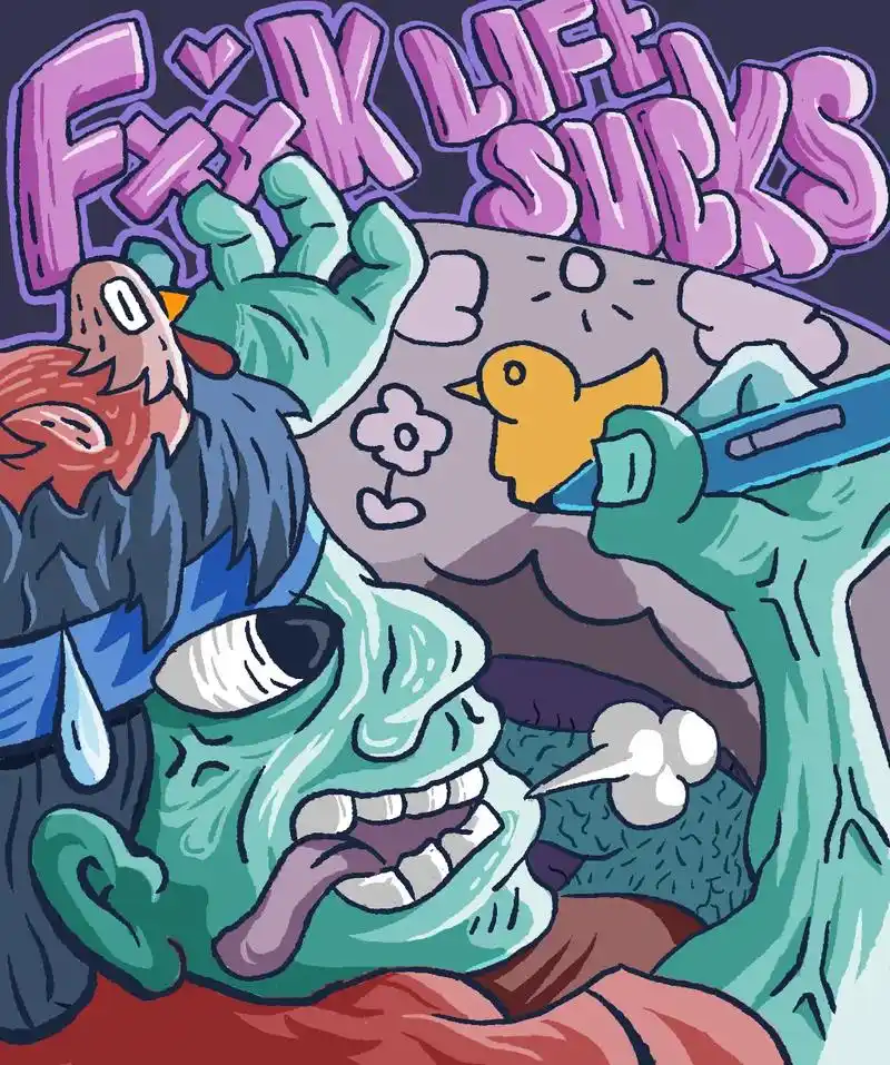 插画师深夜精神状态belike