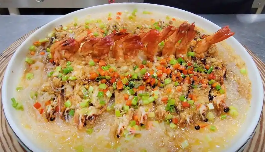 图片[1]-粉丝蒜蓉开背虾的做法-锦囊菜谱