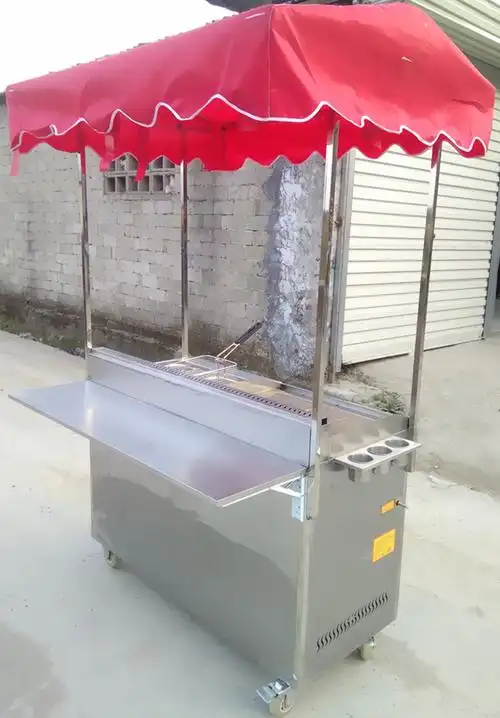 煎饼果子出摊车手抓饼杂粮街边小吃油炸锅炸臭豆腐摆摊麻辣烫推车2022