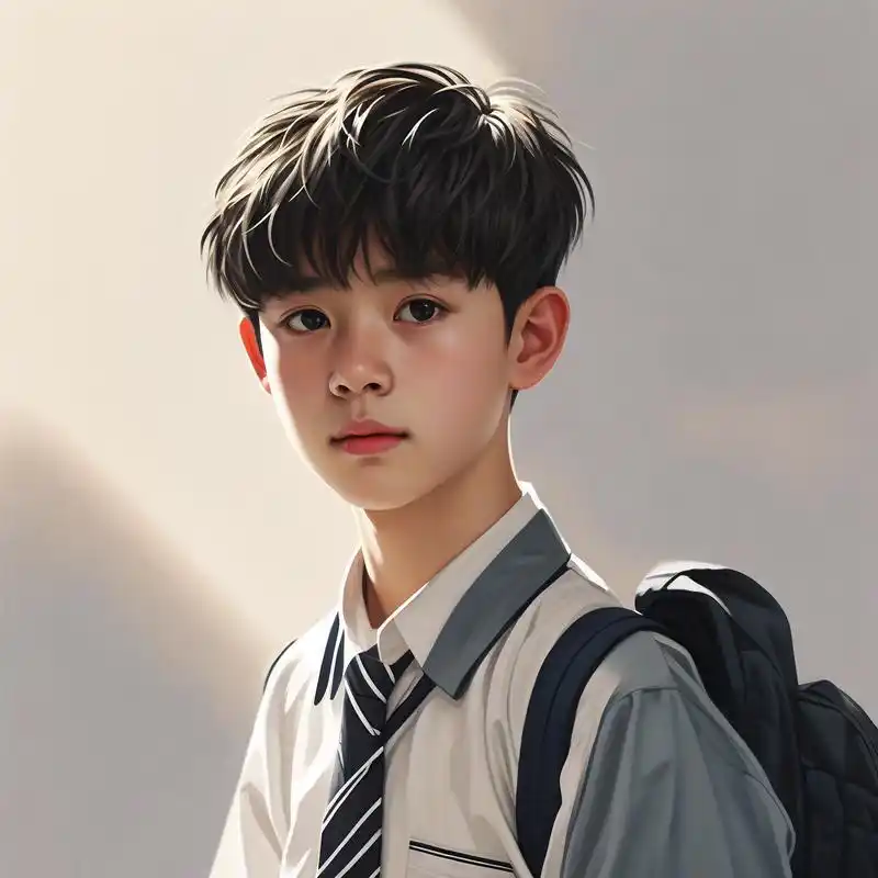 9610-13岁小学生男生帅气头像92 哇塞!