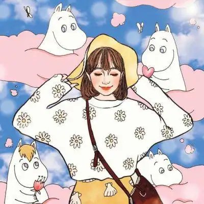 手绘个性女生卡通动漫头像