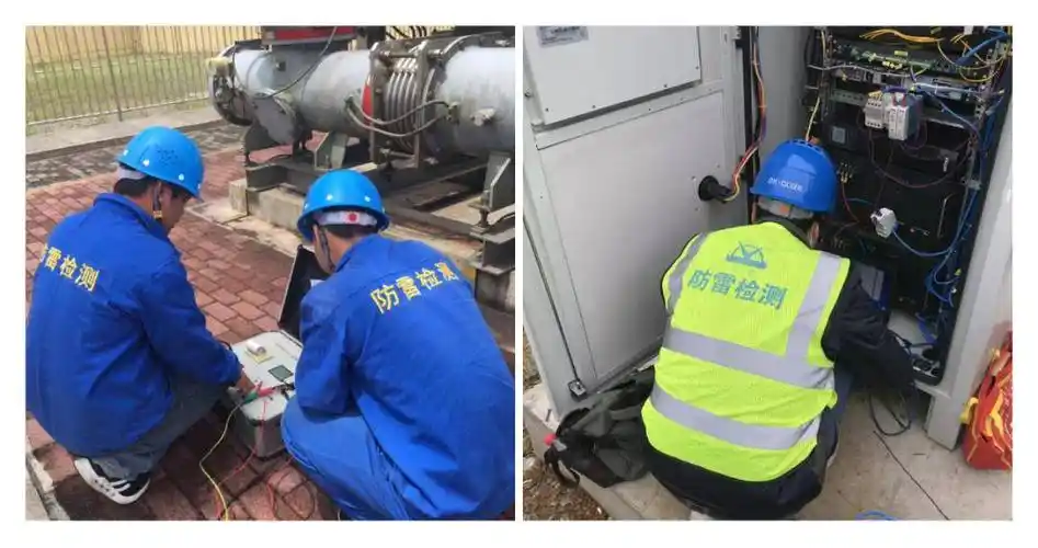 防雷检测现场-走进科比特-海南防雷|海南防雷公司| 海南防雷检测