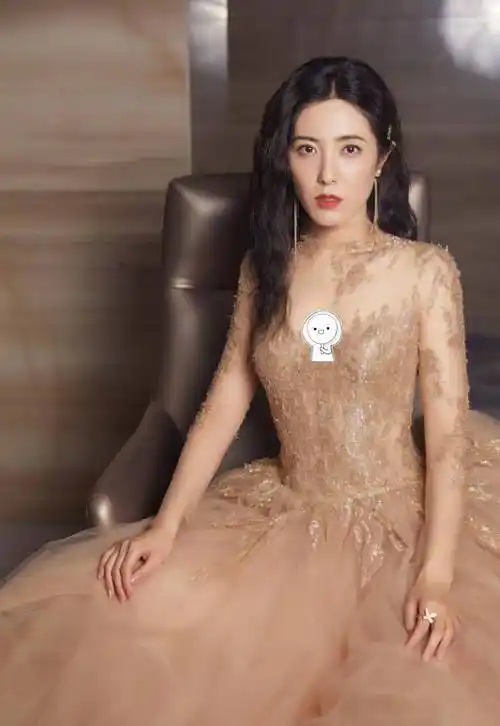 曾黎气质真好,礼服裙上一堆亮片加纱质大裙摆,穿着不俗还挺仙_长裙_的