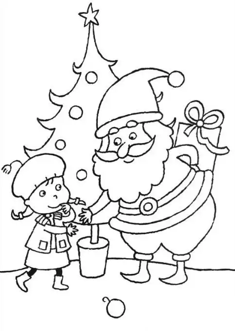 圣诞老人简笔画图片大全_圣诞老人怎么画_儿童圣诞老人简笔画的画法