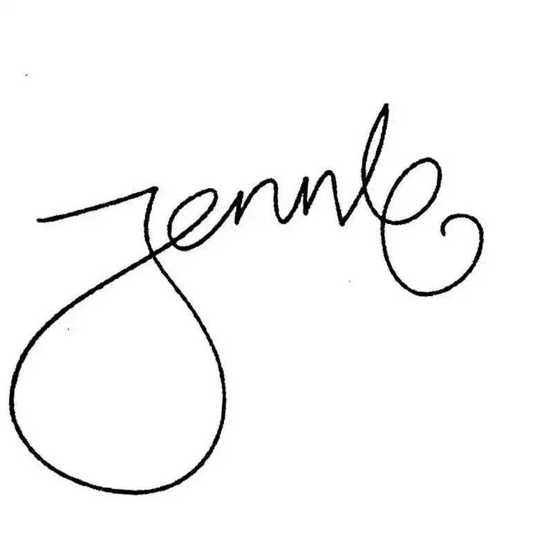 blackpink签名 可以自制小卡背用,需要自截就可以啦 p1.jisoo p2.