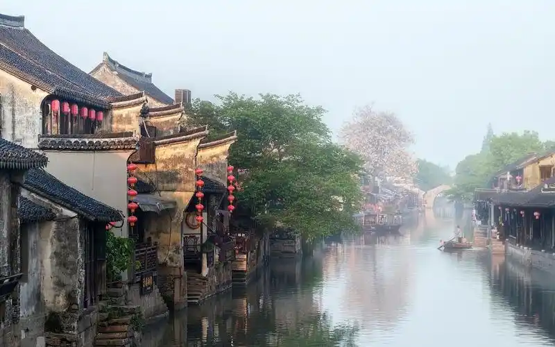 朦胧江南水乡唯美高清桌面壁纸,风景壁纸,唯美,高清,摄影,自然风光