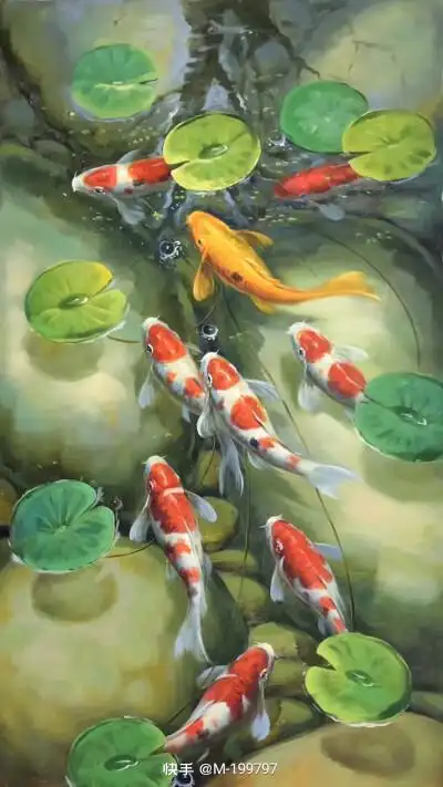 富贵有余九鱼 - 堆糖,美图壁纸兴趣社区