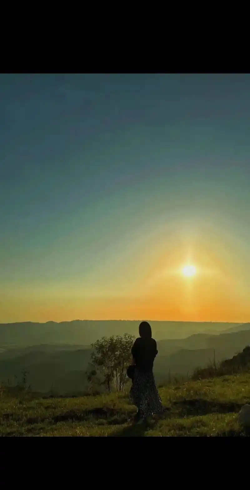 一生所爱 #治愈系风景 #夕阳下我的背影 #日落🌄 - 抖音