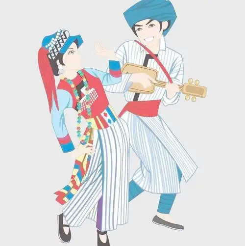 华夏风范之少数民族载歌载舞的怒族