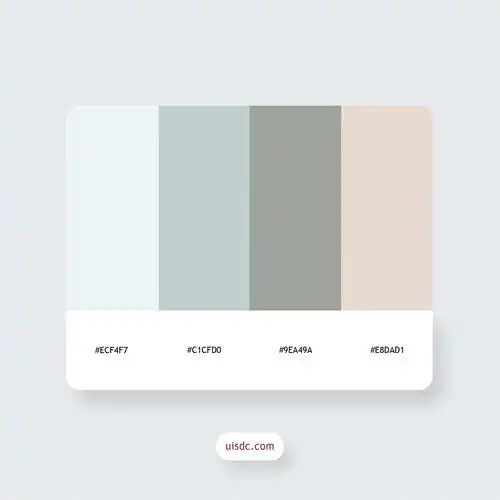 一组淡雅色搭配,淡雅的配色总是充满高级感