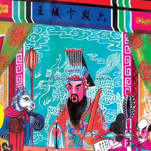 十殿阎王画像绢布挂画 卷轴画 道场法会神像画水陆画 装饰画定制