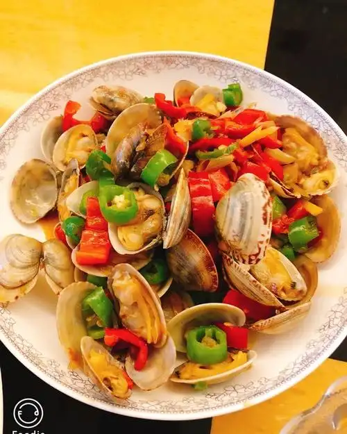 snow雪梨jang做的姜葱炒花甲