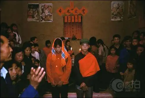 十张照片真实记录80年代农村婚礼现场