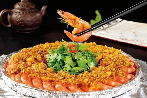 铁板蒜蓉大虾