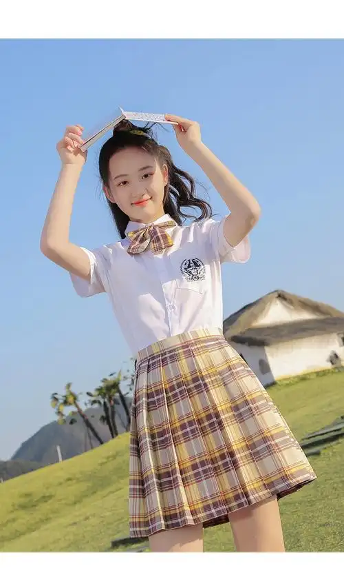 小学生校服夏季女童jk裙正版10小学生12岁女孩夏装女大童夏季学院风