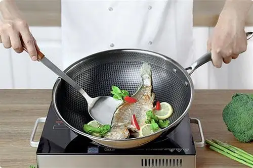 赛普瑞斯 不锈钢炒菜锅,聚能不粘锅