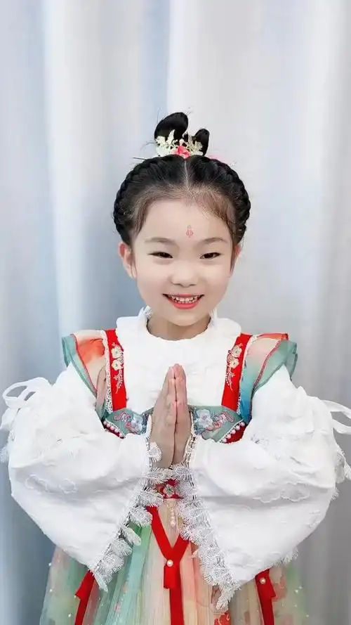 儿童古风汉服发型