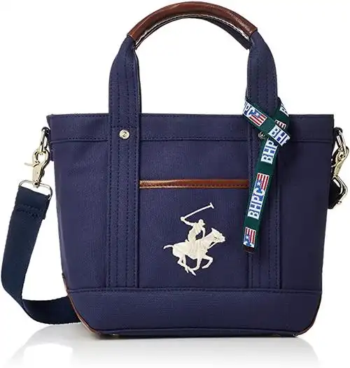 beverly hills polo club 比华利保罗 帆布托特包(附可调肩带) bh1006