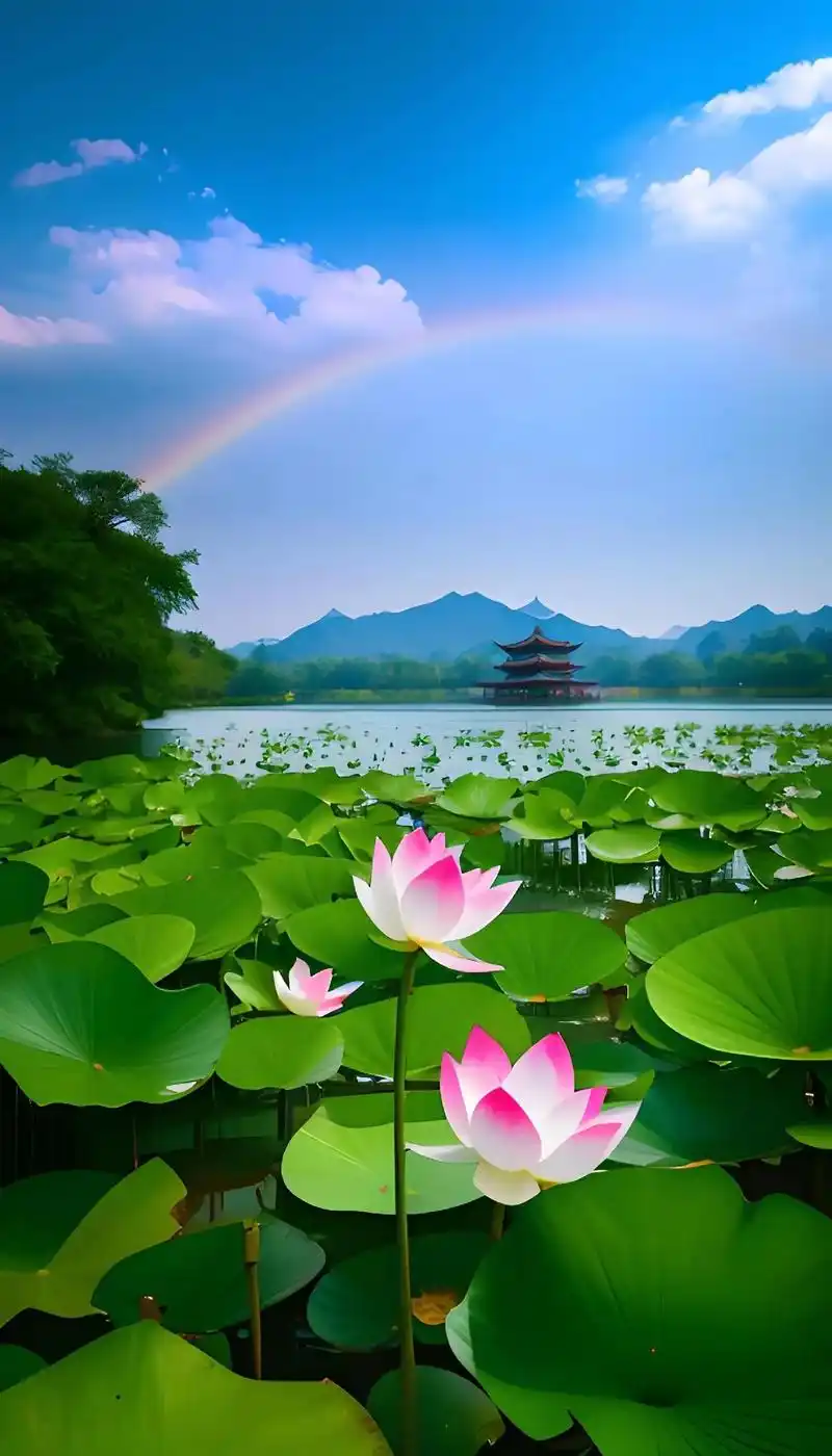 西湖美景.来到杭州,谁不想去一睹西湖的美丽风光呢?特别是夏天 - 抖音