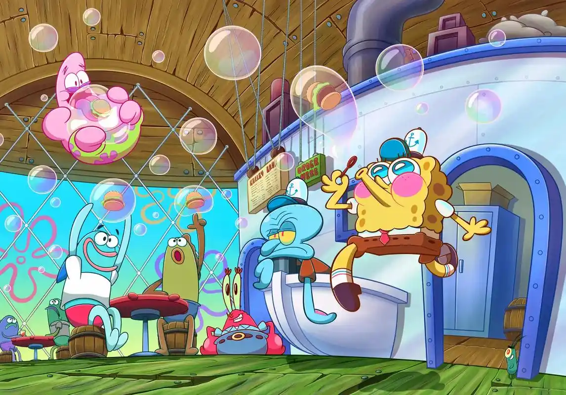 找一个和你看海绵宝宝的人吧#海绵宝宝#壁纸分享 - 抖音